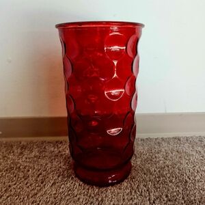 Glass Flower Vase Vintage